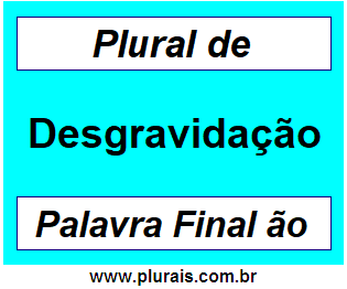 Plural de Desgravidação