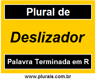 Plural de Deslizador