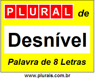 Plural de Desnível