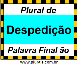 Plural de Despedição