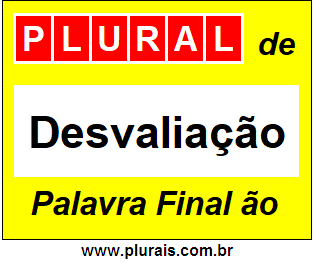 Plural de Desvaliação