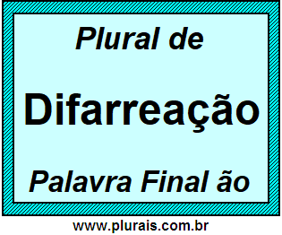 Plural de Difarreação