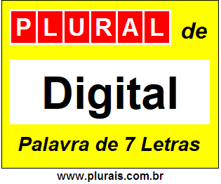 Plural de Digital