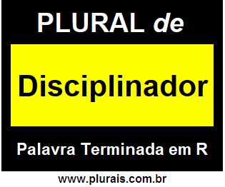 Plural de Disciplinador