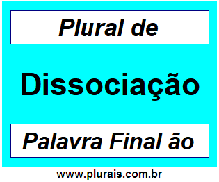 Plural de Dissociação