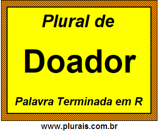 Plural de Doador