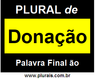 Plural de Donação