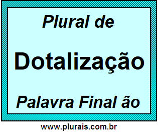 Plural de Dotalização