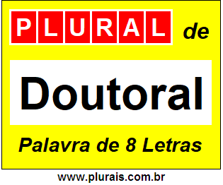 Plural de Doutoral