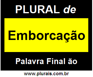 Plural de Emborcação