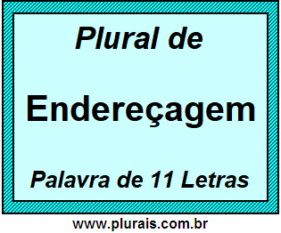 Plural de Endereçagem