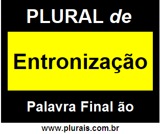 Plural de Entronização