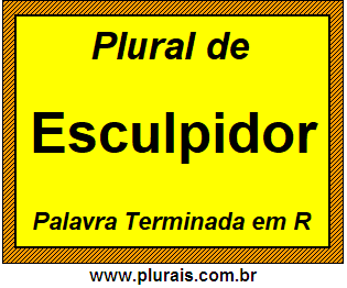 Plural de Esculpidor