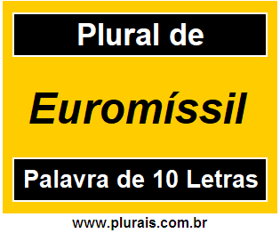 Plural de Euromíssil