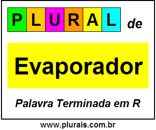 Plural de Evaporador