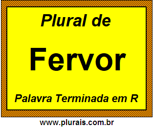 Plural de Fervor