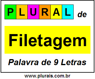 Plural de Filetagem