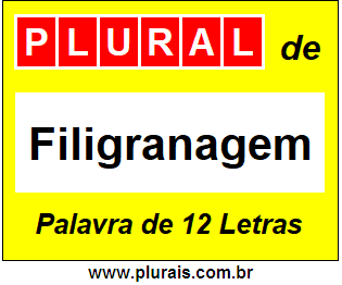 Plural de Filigranagem