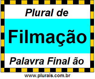 Plural de Filmação