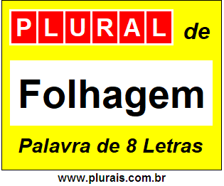 Plural de Folhagem