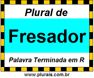 Plural de Fresador