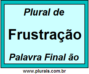 Plural de Frustração