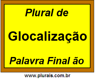 Plural de Glocalização