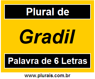 Plural de Gradil