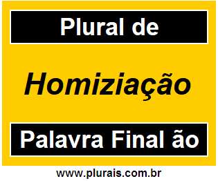 Plural de Homiziação