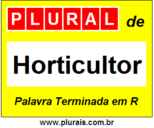 Plural de Horticultor