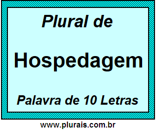 Plural de Hospedagem