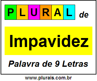 Plural de Impavidez