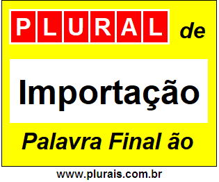 Plural de Importação