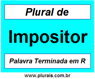 Plural de Impositor