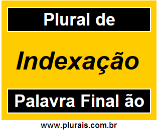 Plural de Indexação