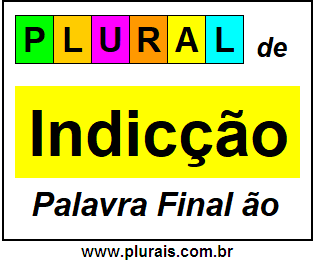 Plural de Indicção