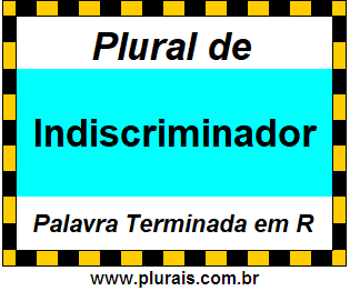 Plural de Indiscriminador