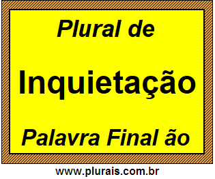 Plural de Inquietação