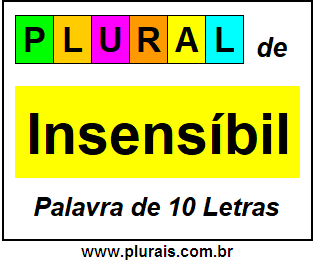 Plural de Insensíbil