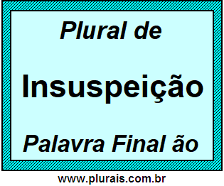 Plural de Insuspeição