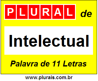 Plural de Intelectual