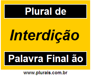 Plural de Interdição