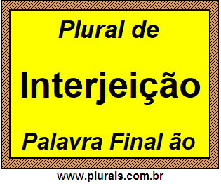 Plural de Interjeição