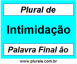 Plural de Intimidação