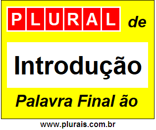 Plural de Introdução