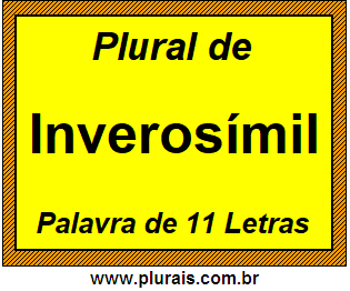 Plural de Inverosímil