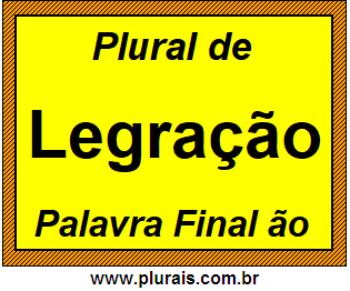 Plural de Legração