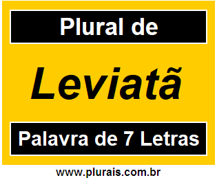 Plural de Leviatã