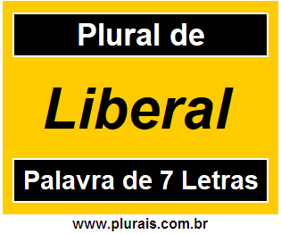 Plural de Liberal