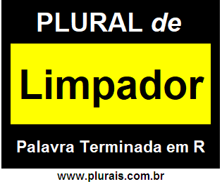 Plural de Limpador